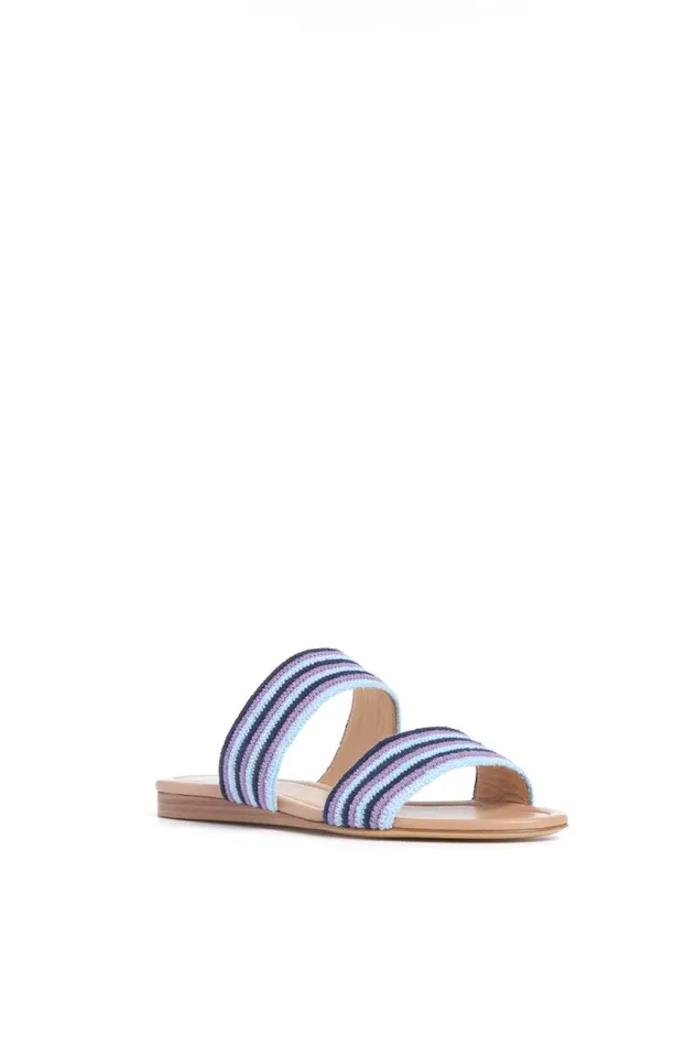 Gabriela Hearst Flats Women Lora Flat Sandal In Navy Multi Crochet