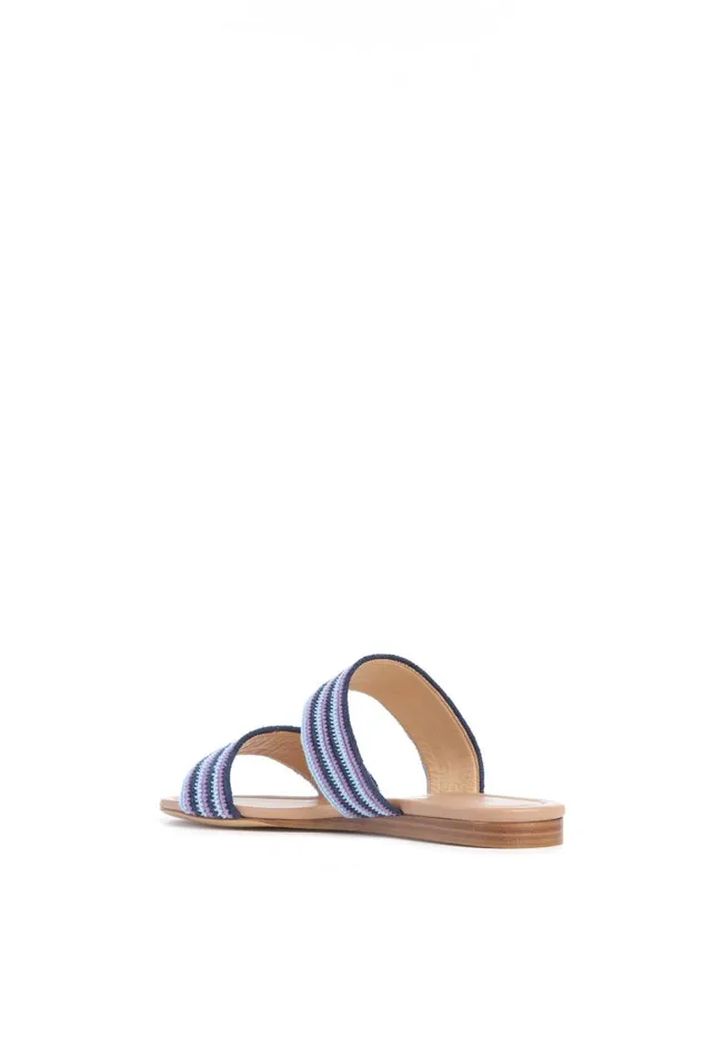 Gabriela Hearst Flats Women Lora Flat Sandal In Navy Multi Crochet