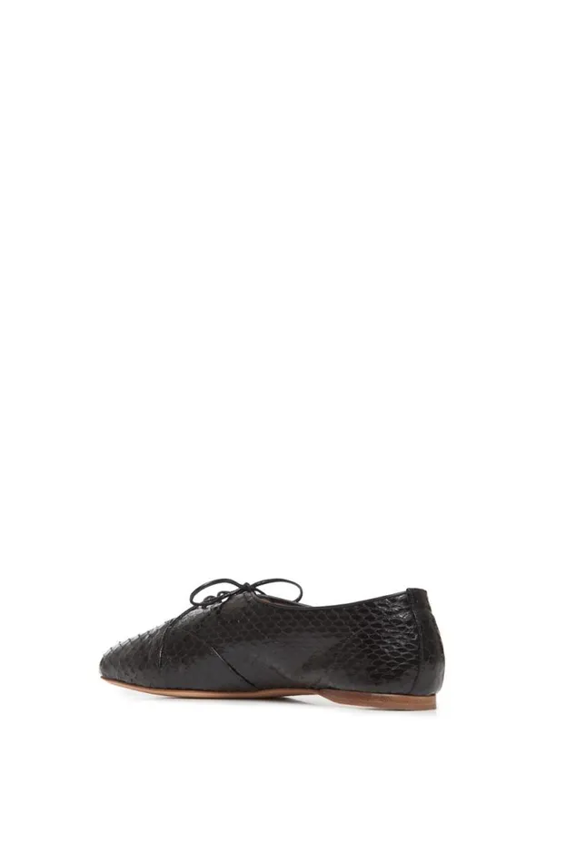 Gabriela Hearst Flats Women Maya Flat Shoe In Black Snakeskin