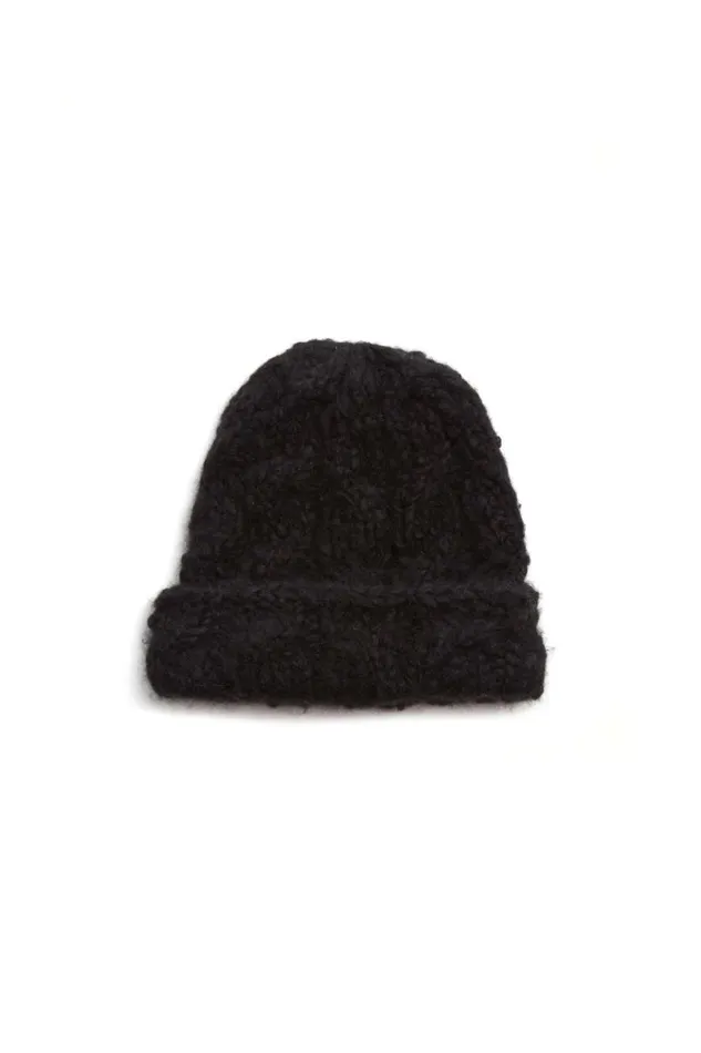 Gabriela Hearst Hats Women Silva Knit Hat In Black Welfat Cashmere