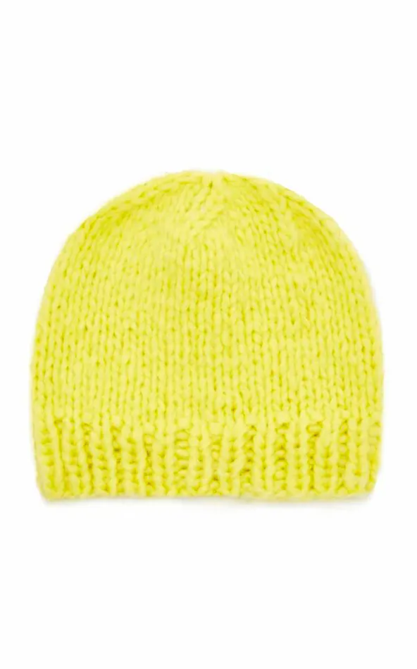Gabriela Hearst Hats Women Townes Knit Hat In Citrine Welfat Cashmere