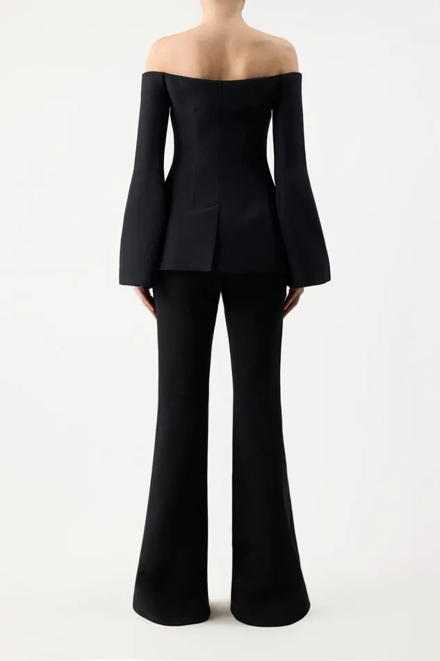 Gabriela Hearst Jackets and Coats Women Ambrose Jacket In Black Wool Silk Cady
