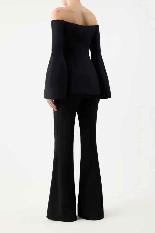 Gabriela Hearst Jackets and Coats Women Ambrose Jacket In Black Wool Silk Cady