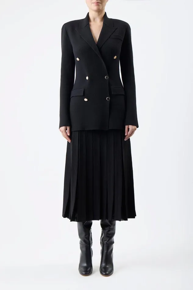 Gabriela Hearst Jackets and Coats Women Bowen Knit Jacket In Black Wool