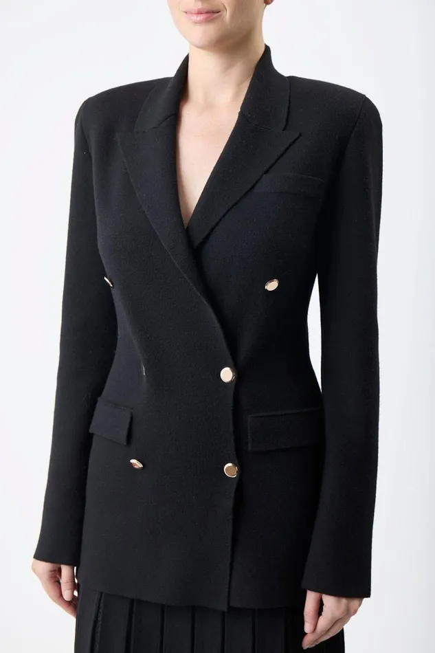 Gabriela Hearst Jackets and Coats Women Bowen Knit Jacket In Black Wool