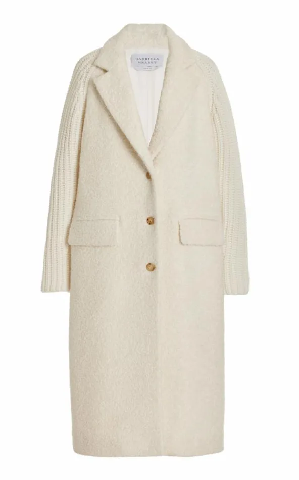 Gabriela Hearst Jackets and Coats Women Charles Coat In Ivory Cashmere Boucle