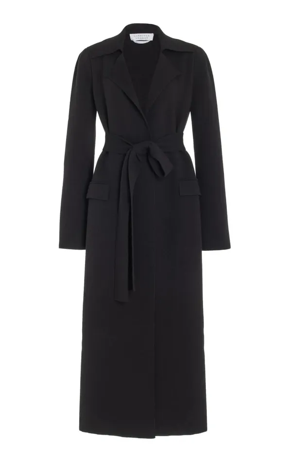 Gabriela Hearst Jackets and Coats Women Evan Knit Trench Coat In Black Wool