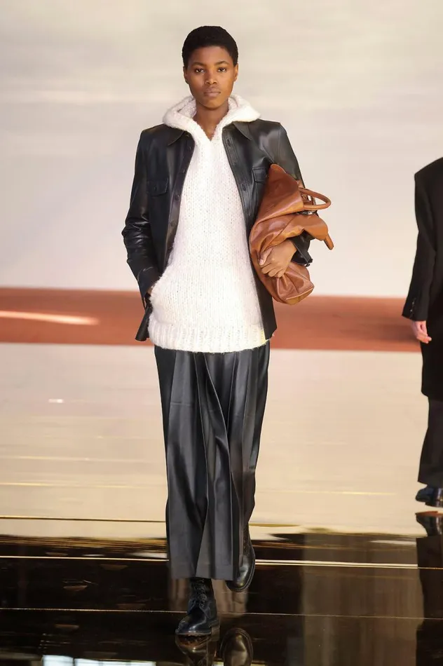 Gabriela Hearst Jackets and Coats Women John Austin Overshirt In Black Nappa Leather