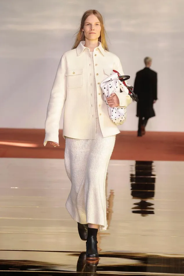 Gabriela Hearst Jackets and Coats Women John Austin Overshirt In Ivory DoubleFace Recycled Cashmere Felt
