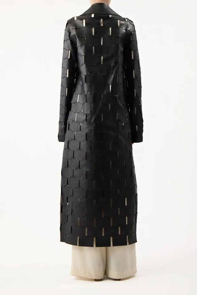Gabriela Hearst Jackets and Coats Women Nesbitt Coat In Black Nappa Leather