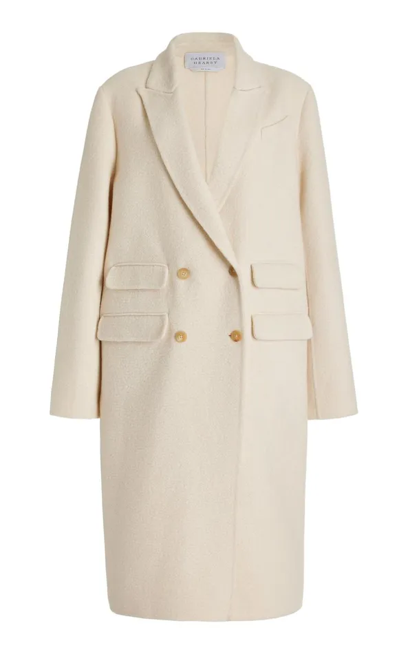 Gabriela Hearst Jackets and Coats Women Reed Coat In Ivory DoubleFace Recycled Cashmere Felt Gabriela Hearst Jackets and Coats Women Reed Coat In Ivory DoubleFace Recycled Cashmere Felt