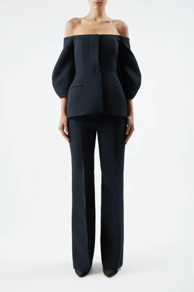 Gabriela Hearst Jackets and Coats Women Sawyer Jacket In Black Wool Silk Cady