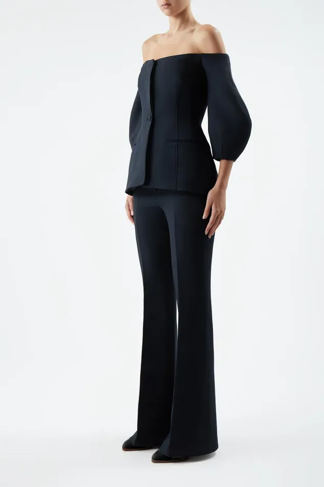 Gabriela Hearst Jackets and Coats Women Sawyer Jacket In Black Wool Silk Cady