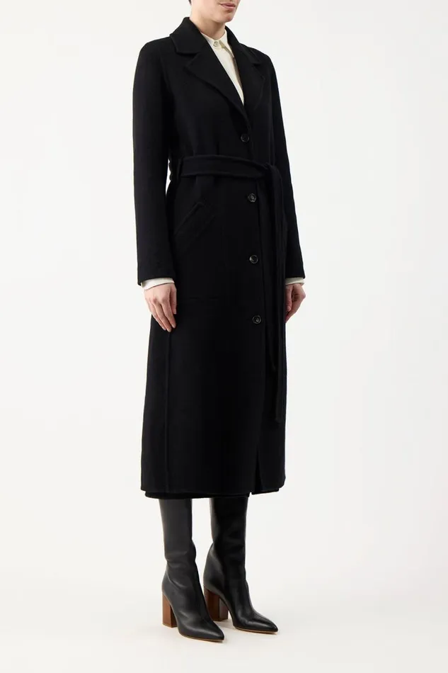 Gabriela Hearst Jackets and Coats Women William Coat In Black DoubleFace Recycled Cashmere