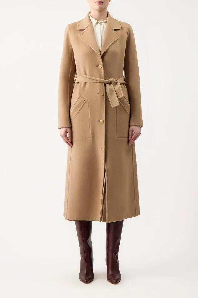 Gabriela Hearst Jackets and Coats Women William Coat In Camel DoubleFace Recycled Cashmere
