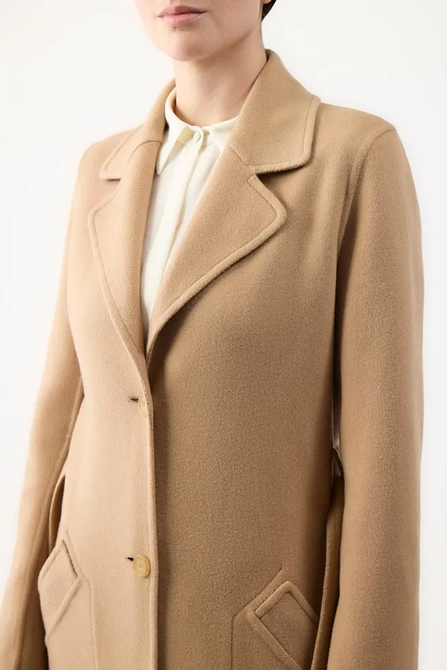 Gabriela Hearst Jackets and Coats Women William Coat In Camel DoubleFace Recycled Cashmere