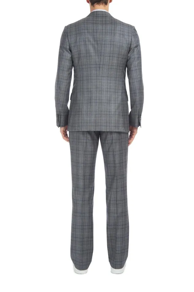 Gabriela Hearst Jackets and Outerwear Men Damien Jacket In BlueGrey Check Virgin Wool