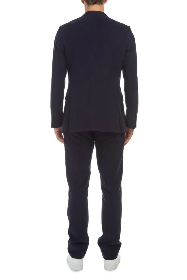 Gabriela Hearst Jackets and Outerwear Men Damien Jacket In Dark Navy Corduroy