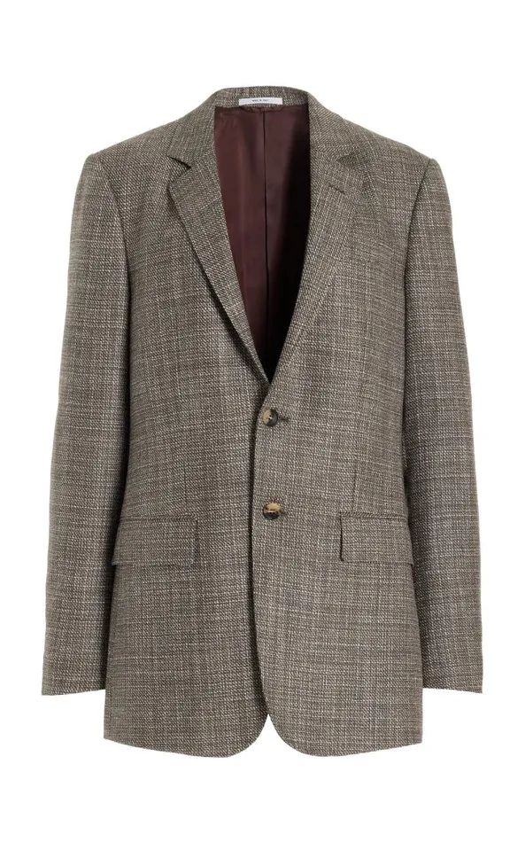 Gabriela Hearst Jackets and Outerwear Men Irving Jacket In Chocolate Virgin Wool Tweed Gabriela Hearst Jackets and Outerwear Men Irving Jacket In Chocolate Virgin Wool Tweed