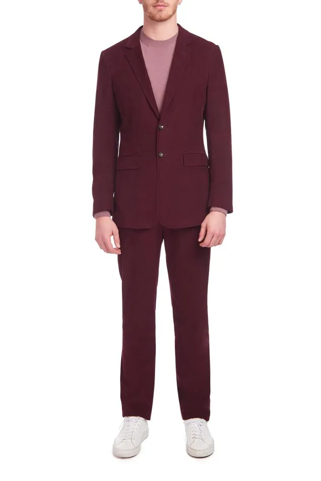 Gabriela Hearst Jackets and Outerwear Men Irving Jacket In Prune Corduroy