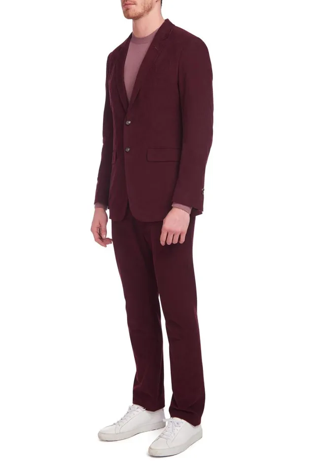 Gabriela Hearst Jackets and Outerwear Men Irving Jacket In Prune Corduroy