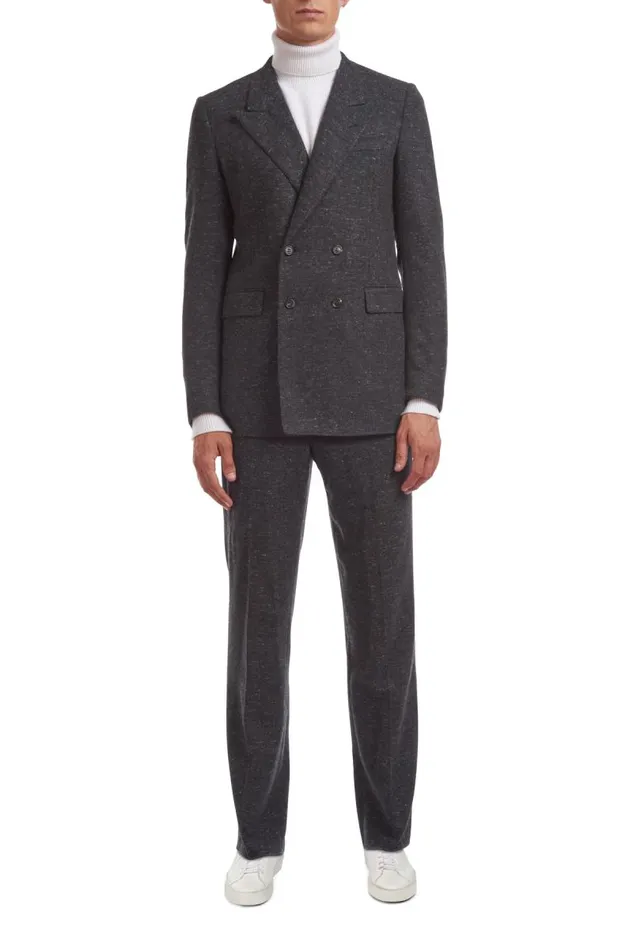 Gabriela Hearst Jackets and Outerwear Men Kingsley Jacket In Dark Grey Cashmere