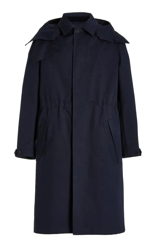 Gabriela Hearst Jackets and Outerwear Men Malraux Parka In Dark Navy Cotton