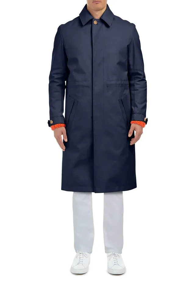 Gabriela Hearst Jackets and Outerwear Men Malraux Parka In Dark Navy Cotton