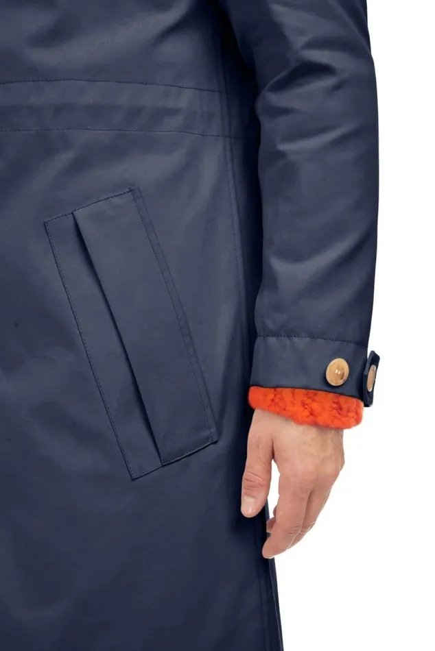 Gabriela Hearst Jackets and Outerwear Men Malraux Parka In Dark Navy Cotton