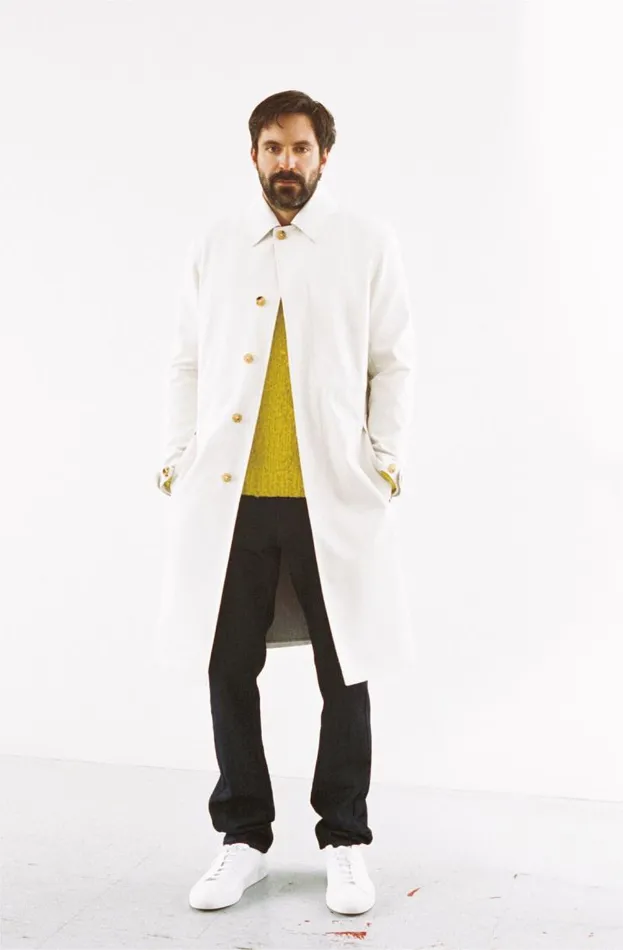 Gabriela Hearst Jackets and Outerwear Men Malraux Parka In Pale Grey Cotton