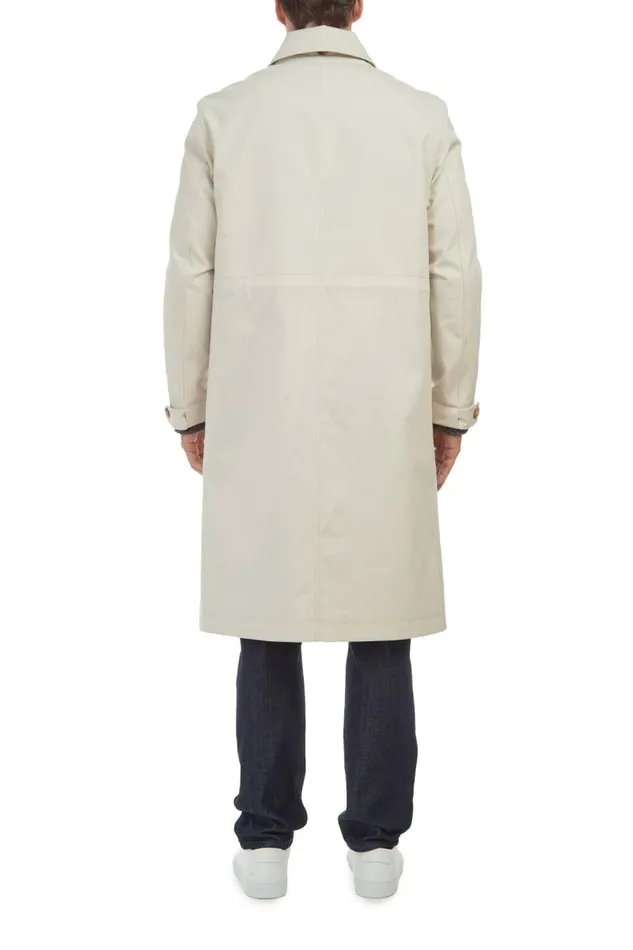 Gabriela Hearst Jackets and Outerwear Men Malraux Parka In Pale Grey Cotton