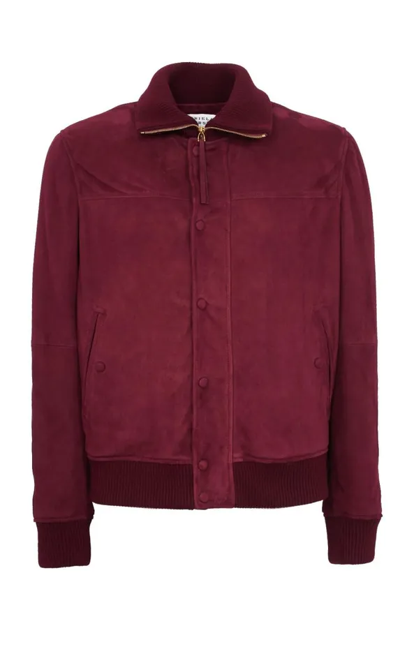 Gabriela Hearst Jackets and Outerwear Men Matthieu Jacket In Deep Bordeaux Suede Gabriela Hearst Jackets and Outerwear Men Matthieu Jacket In Deep Bordeaux Suede