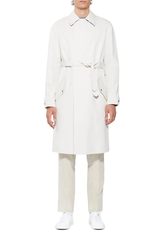 Gabriela Hearst Jackets and Outerwear Men Pierre Parka In Pearl Cotton