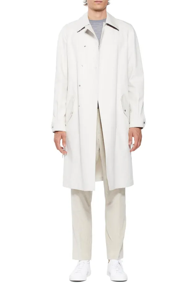 Gabriela Hearst Jackets and Outerwear Men Pierre Parka In Pearl Cotton
