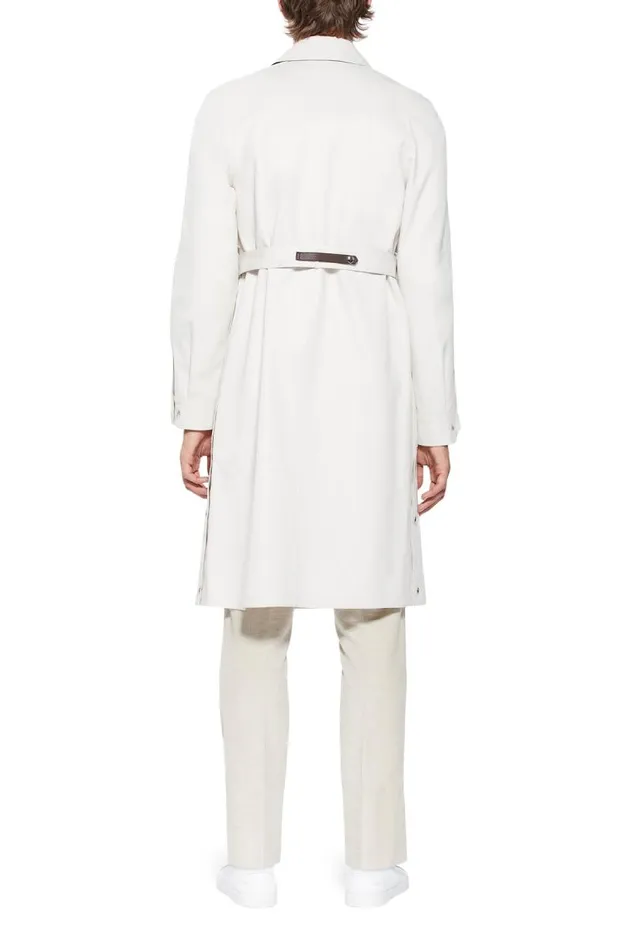 Gabriela Hearst Jackets and Outerwear Men Pierre Parka In Pearl Cotton