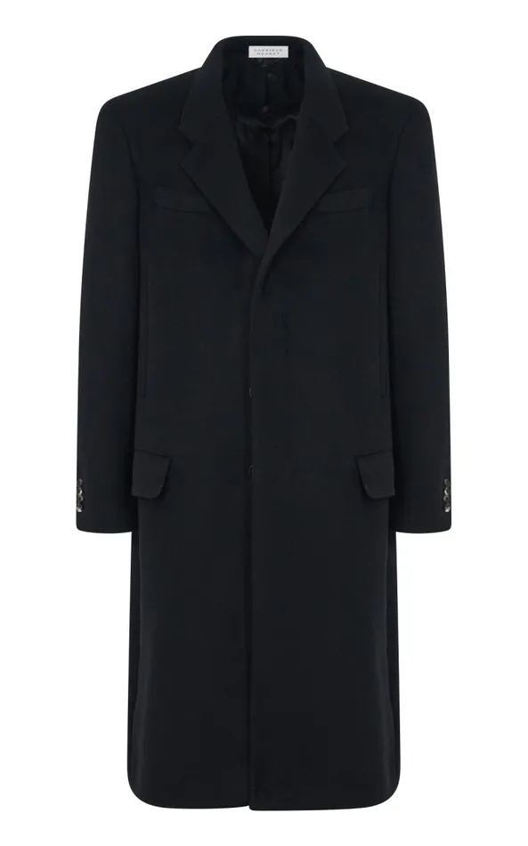 Gabriela Hearst Jackets and Outerwear Men Slade Coat In Black DoubleFace Recycled Cashmere Gabriela Hearst Jackets and Outerwear Men Slade Coat In Black DoubleFace Recycled Cashmere