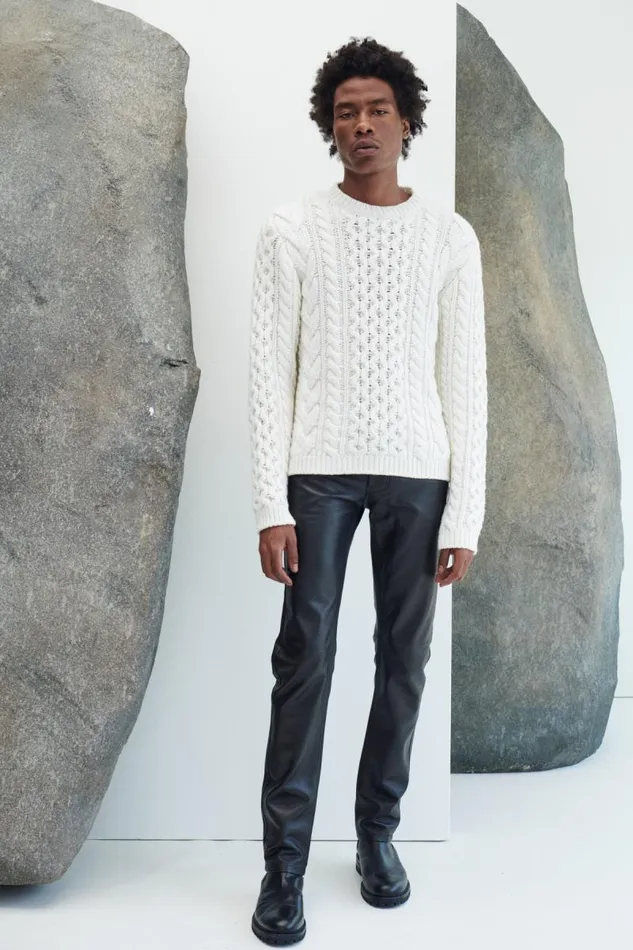Gabriela Hearst Knitwear Men Geoffrey Knit Sweater In Ivory Cashmere