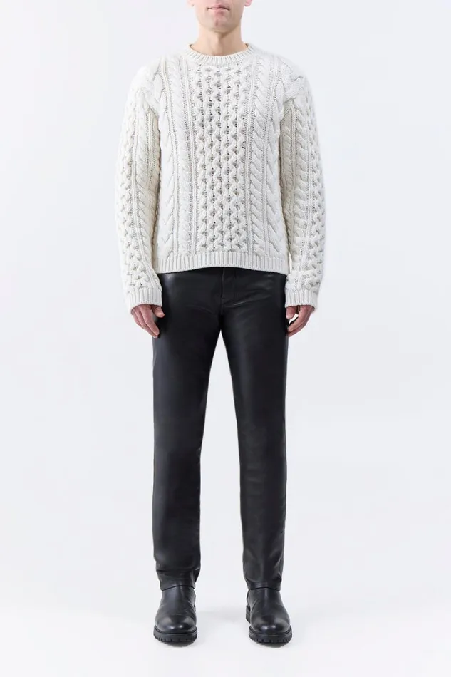 Gabriela Hearst Knitwear Men Geoffrey Knit Sweater In Ivory Cashmere