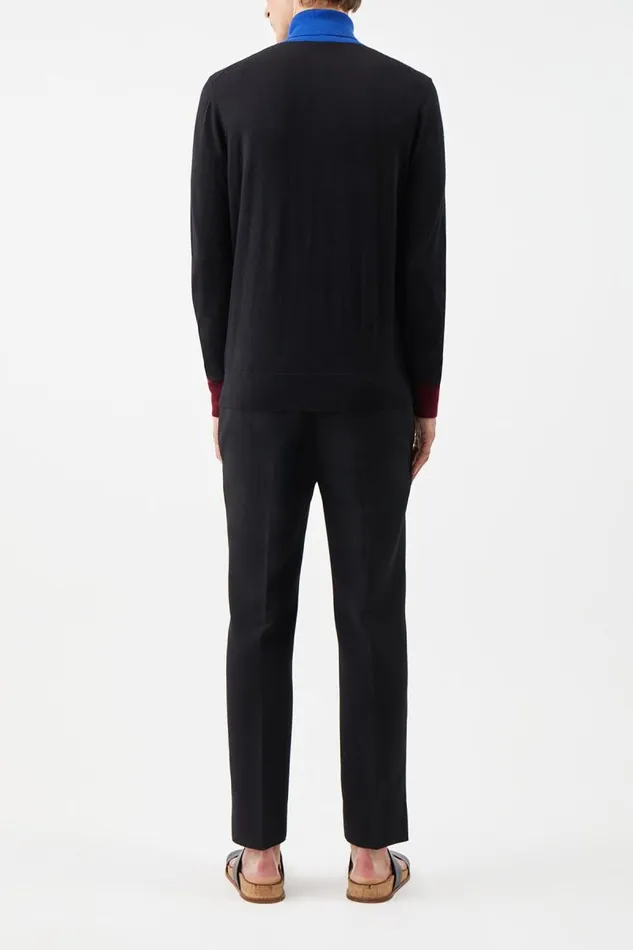 Gabriela Hearst Knitwear Men Jermaine Knit Turtleneck In Tricolor Merino Wool