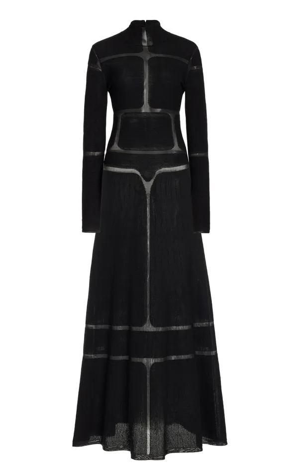 Gabriela Hearst Knitwear Women Aldor Knit Dress In Black Merino Wool Cashmere Gabriela Hearst Knitwear Women Aldor Knit Dress In Black Merino Wool Cashmere