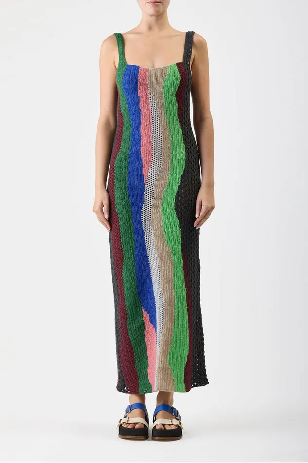 Gabriela Hearst Knitwear Women Arben Crochet Dress In Multi Cashmere