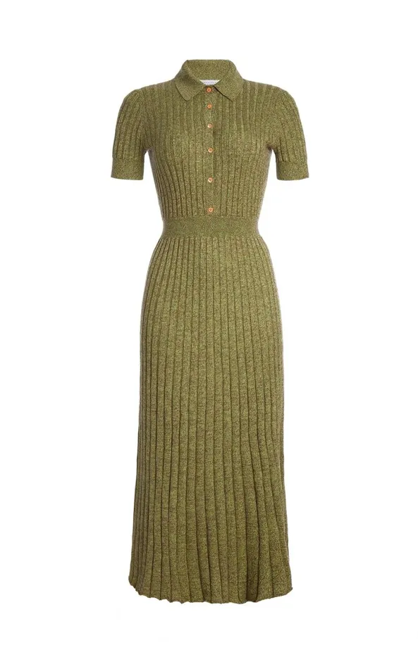Gabriela Hearst Knitwear Women Avant Knit Dress In Green Multi Cashmere Silk