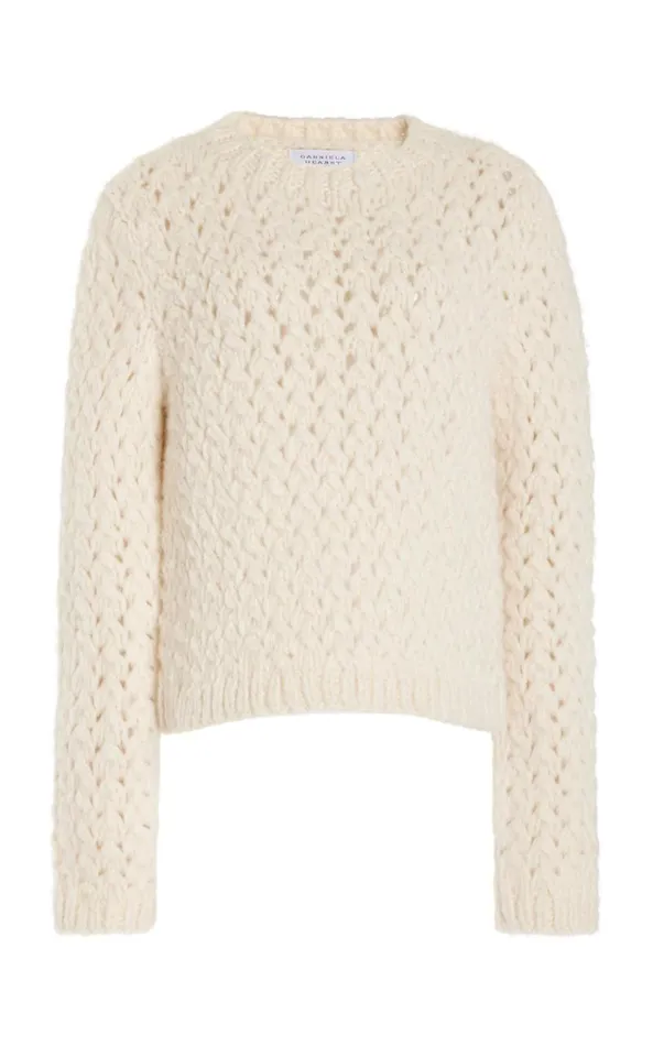 Gabriela Hearst Knitwear Women Bower Knit Sweater In Ivory Welfat Cashmere