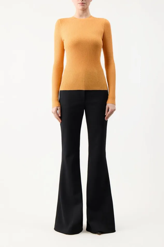 Gabriela Hearst Knitwear Women Browning Knit Sweater In Fluorescent Orange Cashmere Silk