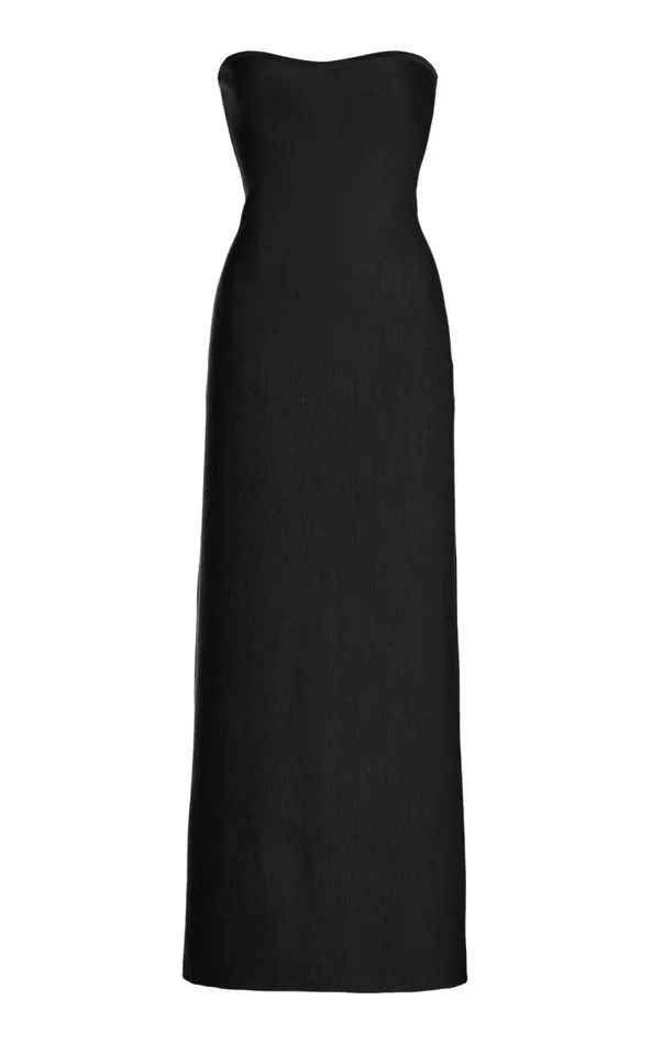 Gabriela Hearst Knitwear Women Calderon Knit Dress In Black Merino Wool Cashmere Gabriela Hearst Knitwear Women Calderon Knit Dress In Black Merino Wool Cashmere