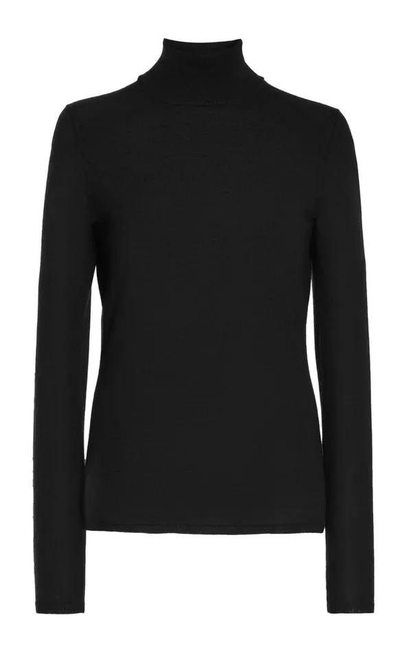 Gabriela Hearst Knitwear Women Costa Knit Turtleneck In Black Cashmere Silk