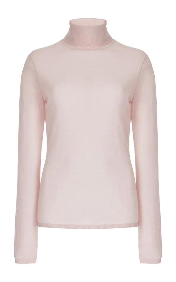 Gabriela Hearst Knitwear Women Costa Knit Turtleneck In Blush Cashmere Silk