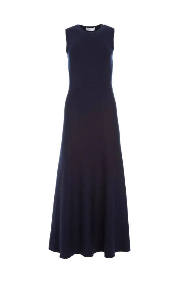 Gabriela Hearst Knitwear Women Doria Knit Dress In Navy Merino Wool Cashmere