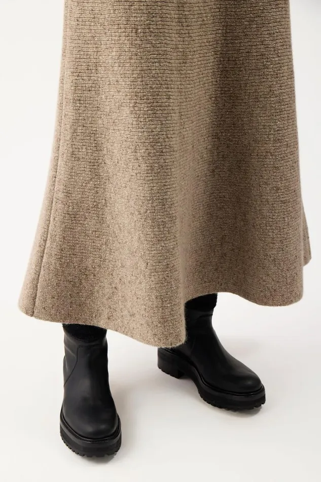 Gabriela Hearst Knitwear Women Eden Knit Skirt In Oatmeal Multi Cashmere