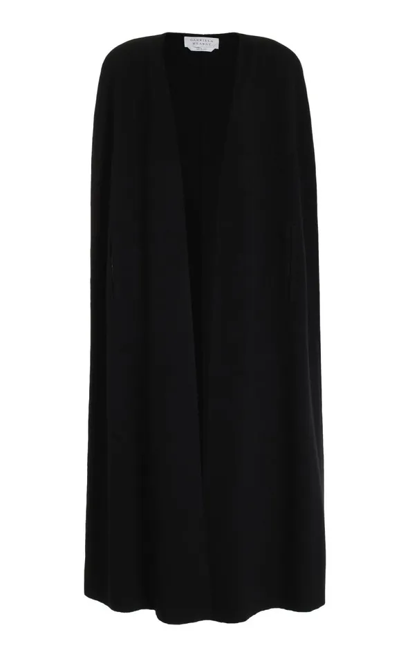 Gabriela Hearst Knitwear Women Eoin Knit Poncho In Black Wool
